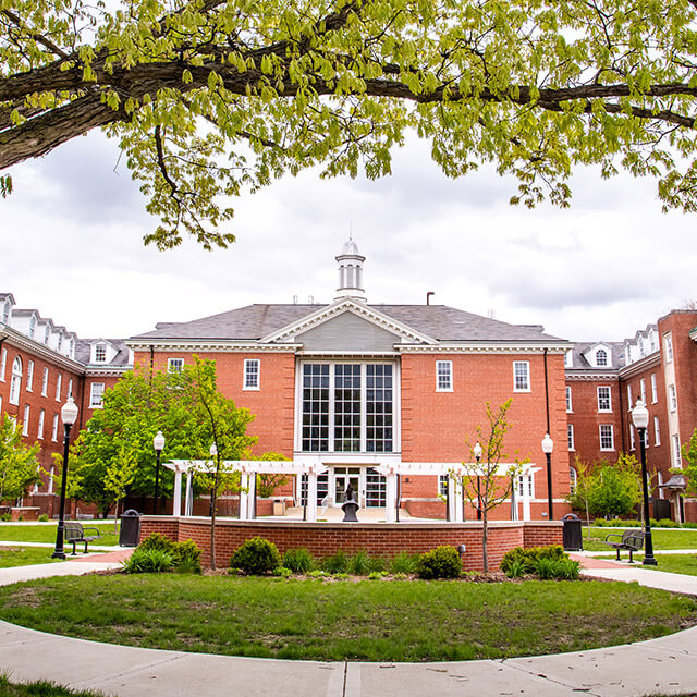 Exterior of Jesse W. Fell Hall.