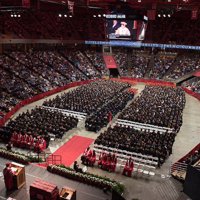 Illinois State University commencement ceremony.