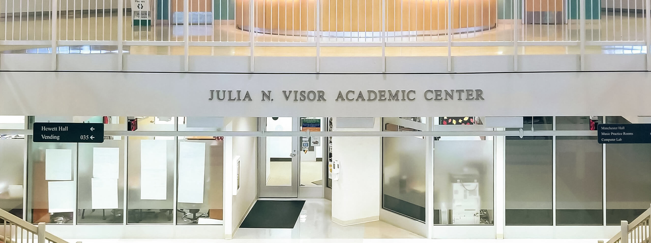 Julia N. Visor Academic Center entrance.